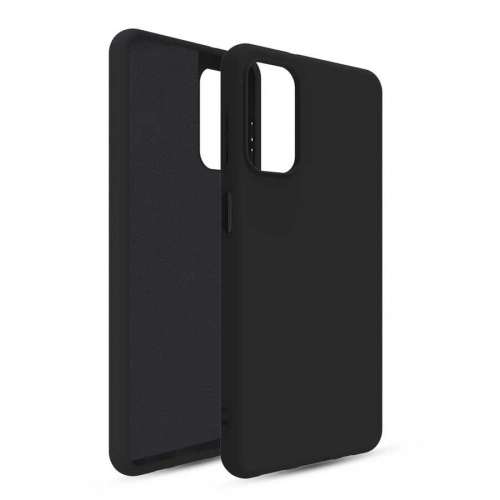 Samsung Galaxy M52 Kılıf İçi Kadife Yumuşak Pürüzsüz Esnek Silikon Oley Kapak - Siyah