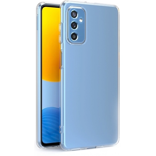 Samsung Galaxy M52 Kılıf Kamera Korumalı Esnek Silikon Kapak - Şeffaf