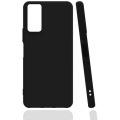 Samsung Galaxy M52 Kılıf Silikon Mat Esnek Kamera Korumalı Biye Kapak - Siyah