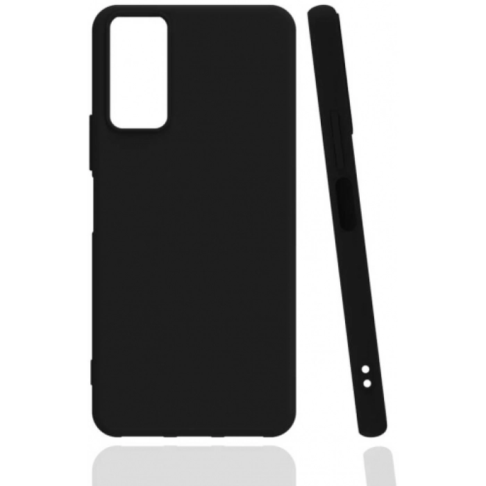 Samsung Galaxy M52 Kılıf Silikon Mat Esnek Kamera Korumalı Biye Kapak - Siyah