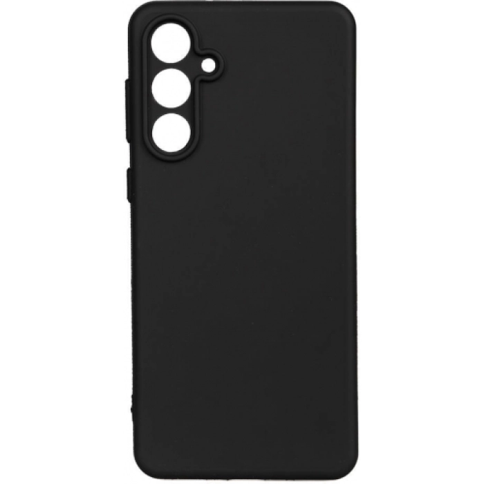 Samsung Galaxy M55 5G Kılıf Silikon Mat Esnek Kamera Korumalı Biye Kapak - Siyah