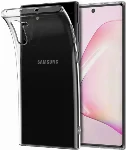 Samsung Galaxy Note 10 Kılıf Ultra İnce Esnek Süper Silikon 0.3mm - Şeffaf