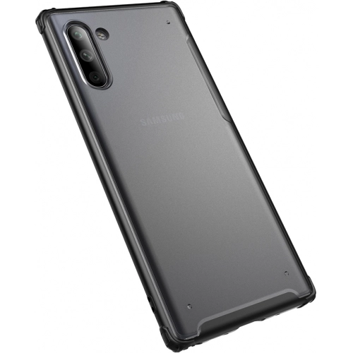 Samsung Galaxy Note 10 Kılıf Volks Serisi Kenarları Silikon Arkası Şeffaf Sert Kapak - Lacivert