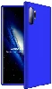 Samsung Galaxy Note 10 Plus Kılıf 3 Parçalı 360 Tam Korumalı Rubber AYS Kapak  - Mavi