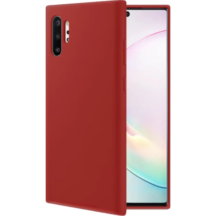 Samsung Galaxy Note 10 Plus Kılıf İnce Soft Mat Renkli Esnek Silikon Kapak - Mürdüm