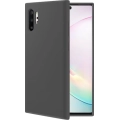 Samsung Galaxy Note 10 Plus Kılıf İnce Soft Mat Renkli Esnek Silikon Kapak - Siyah