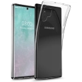 Samsung Galaxy Note 10 Plus Kılıf Kamera Korumalı Esnek Silikon Kapak - Şeffaf