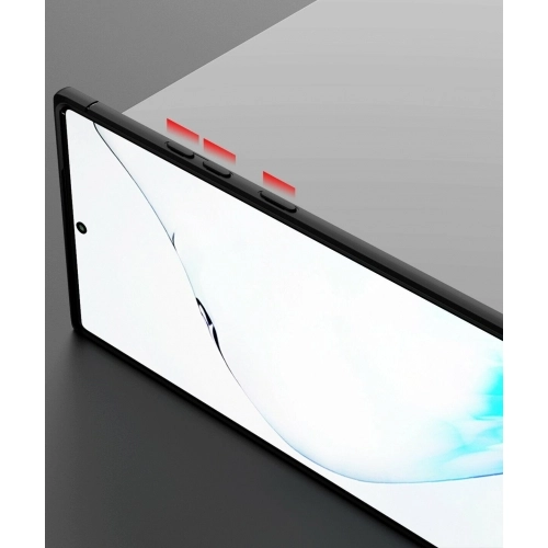 Samsung Galaxy Note 20 Kılıf Renkli Silikon Yüzüklü Standlı Auto Focus Ravel Kapak - Kırmızı