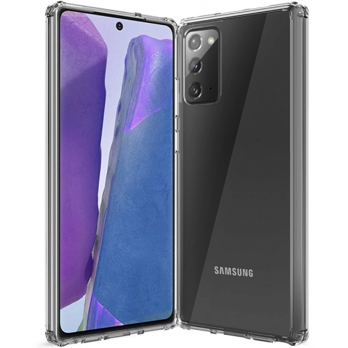 Samsung Galaxy Note 20 Kılıf Silikon Köşe Korumalı Airbag Darbe Emici Kapak - Şeffaf