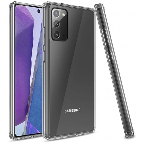 Samsung Galaxy Note 20 Kılıf Silikon Köşe Korumalı Airbag Darbe Emici Kapak - Şeffaf