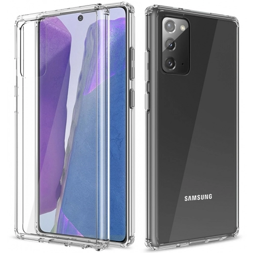 Samsung Galaxy Note 20 Kılıf Silikon Köşe Korumalı Airbag Darbe Emici Kapak - Şeffaf