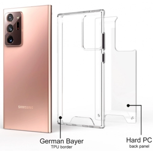 Samsung Galaxy Note 20 Kılıf Clear Guard Serisi Gard Kapak - Şeffaf
