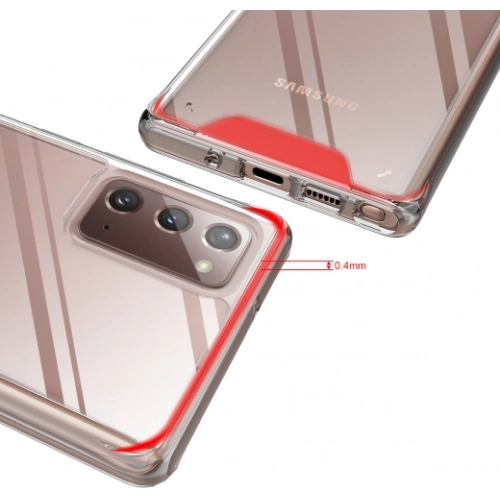 Samsung Galaxy Note 20 Kılıf Clear Guard Serisi Gard Kapak - Şeffaf