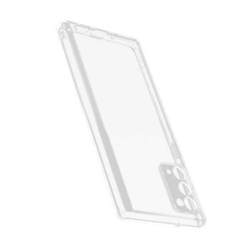 Samsung Galaxy Note 20 Kılıf İmax Silikon Esnek 3D Kamera Korumalı - Renksiz