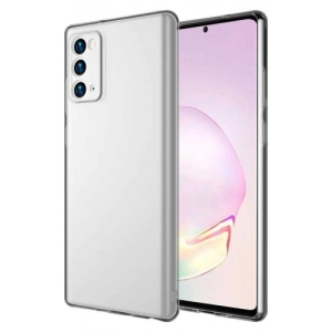 Samsung Galaxy Note 20 Kılıf İmax Silikon Esnek 3D Kamera Korumalı  - Renksiz