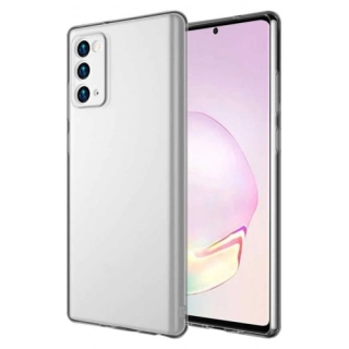 Samsung Galaxy Note 20 Kılıf İmax Silikon Esnek 3D Kamera Korumalı  - Renksiz