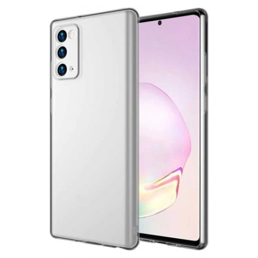Samsung Galaxy Note 20 Kılıf İmax Silikon Esnek 3D Kamera Korumalı  - Renksiz