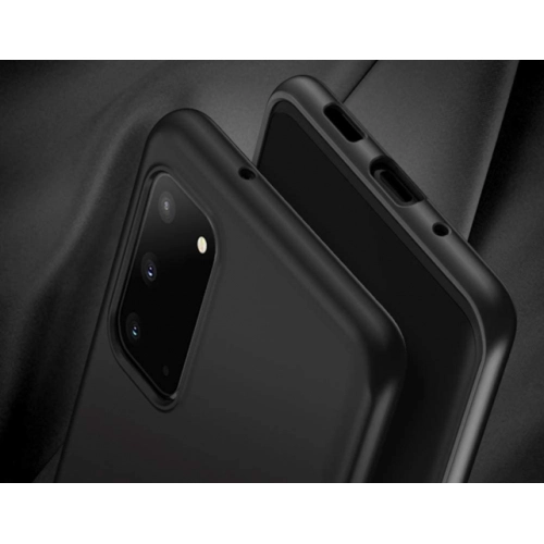 Samsung Galaxy Note 20 Kılıf İnce Soft Mat Renkli Esnek Silikon Kapak - Siyah