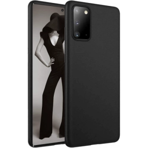 Samsung Galaxy Note 20 Kılıf İnce Soft Mat Renkli Esnek Silikon Kapak - Siyah