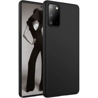 Samsung Galaxy Note 20 Kılıf İnce Soft Mat Renkli Esnek Silikon Kapak - Siyah