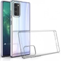 Samsung Galaxy Note 20 Kılıf Kamera Korumalı Esnek Silikon Kapak - Şeffaf