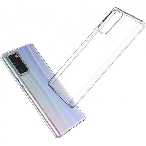 Samsung Galaxy Note 20 Kılıf Kamera Korumalı Esnek Silikon Kapak - Şeffaf