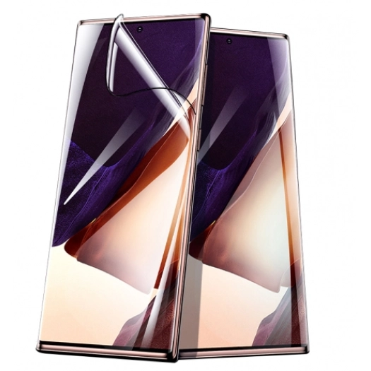 Samsung Galaxy Note 20 Ultra Esnek Süper Pet Jelatin Ekran Koruyucu - Siyah