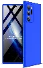 Samsung Galaxy Note 20 Ultra Kılıf 3 Parçalı 360 Tam Korumalı Rubber AYS Kapak - Mavi