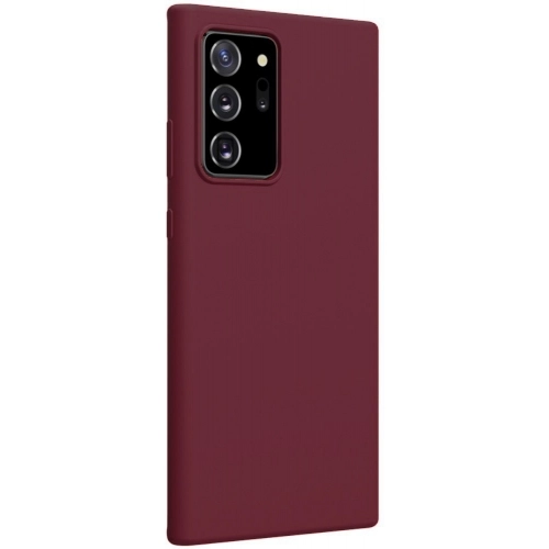 Samsung Galaxy Note 20 Ultra Kılıf İnce Soft Mat Renkli Esnek Silikon Kapak - Mürdüm