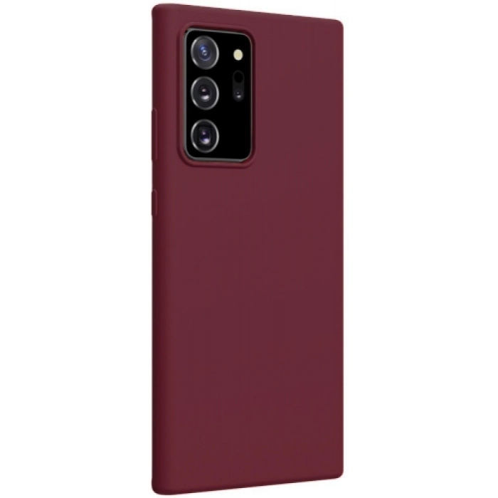 Samsung Galaxy Note 20 Ultra Kılıf İnce Soft Mat Renkli Esnek Silikon Kapak - Mürdüm