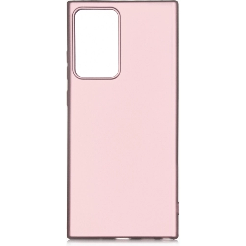 Samsung Galaxy Note 20 Ultra Kılıf İnce Soft Mat Renkli Esnek Silikon Kapak - Rose Gold