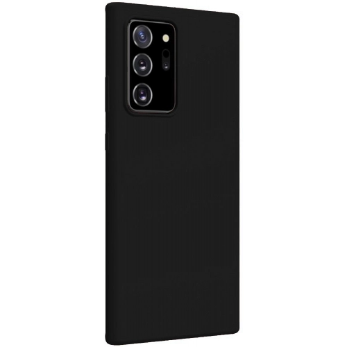 Samsung Galaxy Note 20 Ultra Kılıf İnce Soft Mat Renkli Esnek Silikon Kapak - Siyah