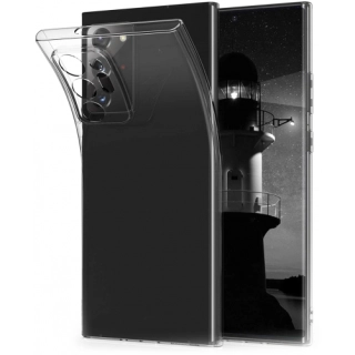 Samsung Galaxy Note 20 Ultra Kılıf Kamera Korumalı Esnek Silikon Kapak - Şeffaf