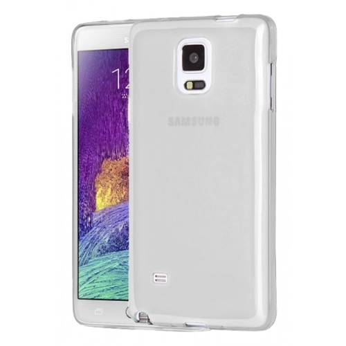 Samsung Galaxy Note 4 Kılıf Ultra İnce Kaliteli Esnek Silikon 0.2mm - Şeffaf