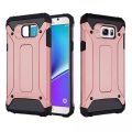 Samsung Galaxy Note 5 Kılıf Zırhlı Tank Crash Silikon Kapak - Pembe