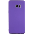 Samsung Galaxy Note 7 FE Fan Edition Kılıf İnce Soft Mat Renkli Esnek Silikon Kapak - Mor