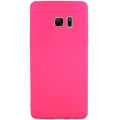 Samsung Galaxy Note 7 FE Fan Edition Kılıf İnce Soft Mat Renkli Esnek Silikon Kapak - Pembe