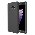 Samsung Galaxy Note 7 FE Fan Edition Kılıf İnce Soft Mat Renkli Esnek Silikon Kapak - Siyah