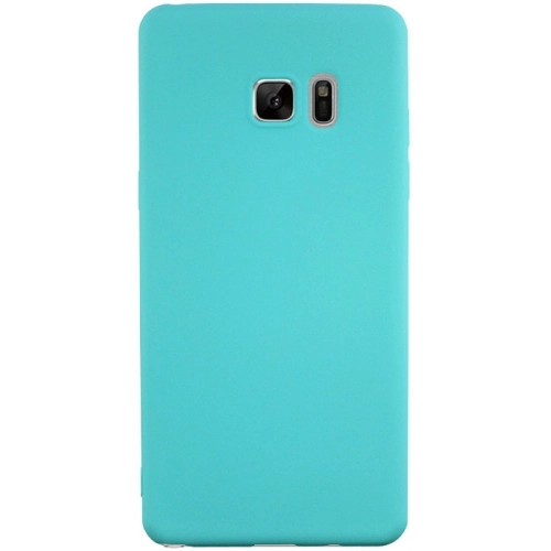 Samsung Galaxy Note 7 FE Fan Edition Kılıf İnce Soft Mat Renkli Esnek Silikon Kapak - Yeşil