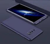 Samsung Galaxy Note 8 Kılıf 3 Parçalı 360 Tam Korumalı Rubber AYS Kapak  - Lacivert