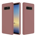 Samsung Galaxy Note 8 Kılıf İnce Soft Mat Renkli Esnek Silikon Kapak - Rose Gold
