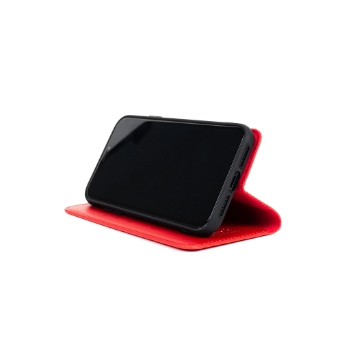 Samsung Galaxy Note 8 Kılıf Kapaklı Mıknatıslı Cüzdan ve Mıknatıslı Silikon Kılıf - Kırmızı