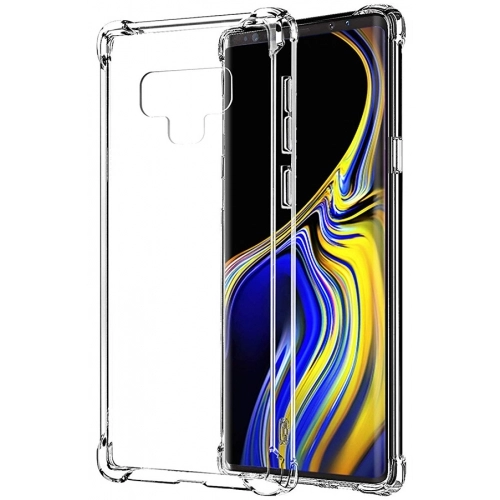 Samsung Galaxy Note 9 Kılıf Silikon Köşe Korumalı Airbag Darbe Emici Kapak - Şeffaf