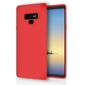 Samsung Galaxy Note 9 Kılıf İnce Soft Mat Renkli Esnek Silikon Kapak - Kırmızı