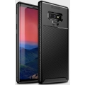 Samsung Galaxy Note 9 Kılıf Silikon Parmak İzi Bırakmayan Karbon Soft Negro Kapak - Siyah