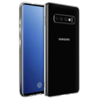 Samsung Galaxy S10 Kılıf Kamera Korumalı Esnek Silikon Kapak - Şeffaf