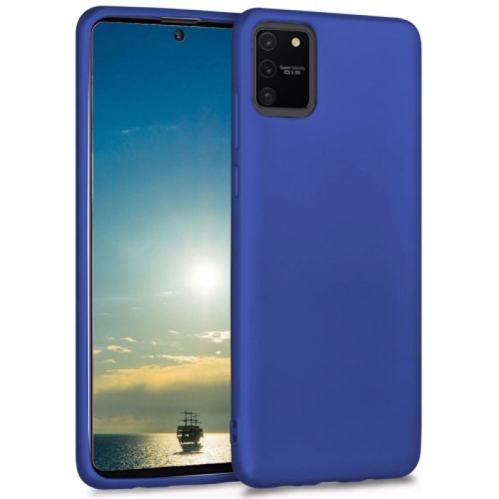 Samsung Galaxy S10 Lite Kılıf İnce Soft Mat Renkli Esnek Silikon Kapak - Lacivert