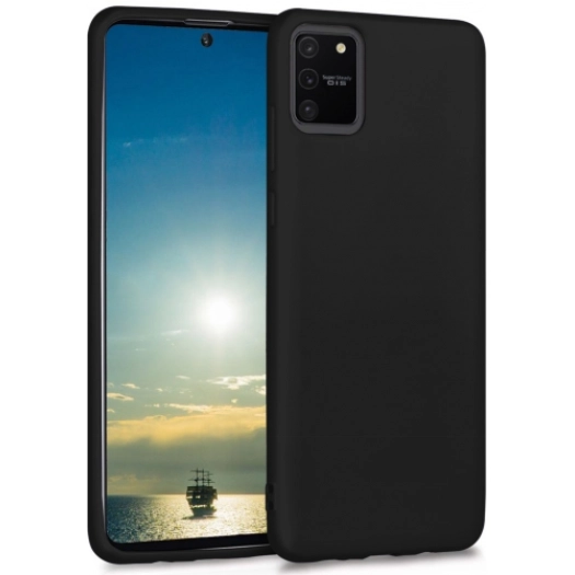 Samsung Galaxy S10 Lite Kılıf İnce Soft Mat Renkli Esnek Silikon Kapak - Siyah