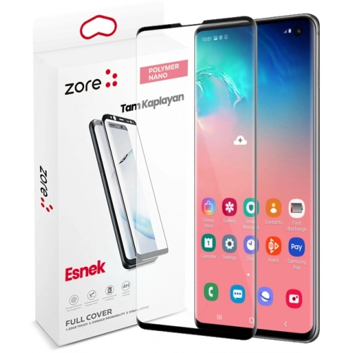 Samsung Galaxy S10 Nano Tam Kaplayan Polymer Ekran Koruyucu - Siyah