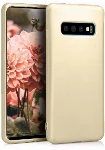 Samsung Galaxy S10e Kılıf İnce Mat Esnek Silikon - Gold